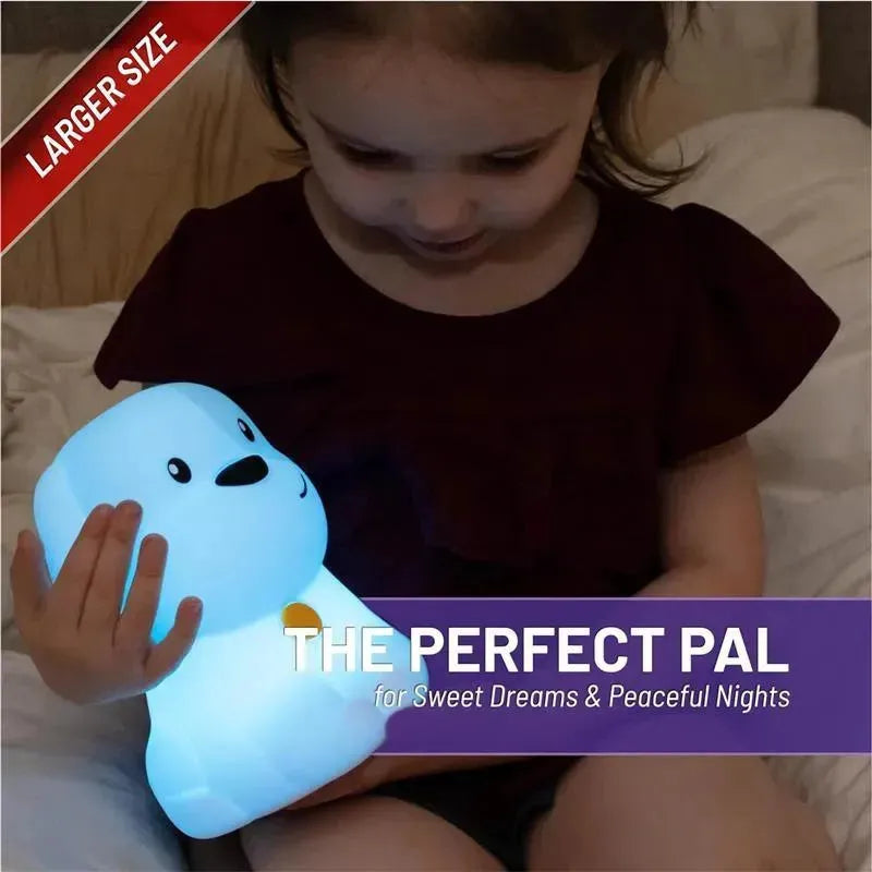LumieWorld - Lumipets Rechargeable Night Light for Kids, Silicone Nursery Light, Puppy Image 6
