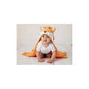 Luvable Friends Animal Face Hooded Woven Terry Baby Towel, Frog Image 5