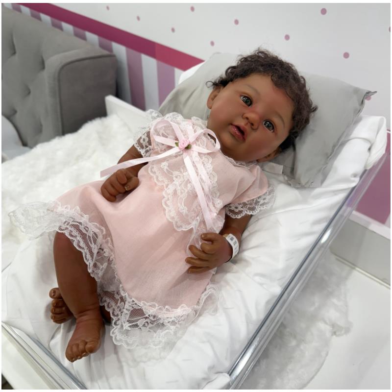 Boneca Bebê Reborn - Vinil Afro-Americano, Shyann