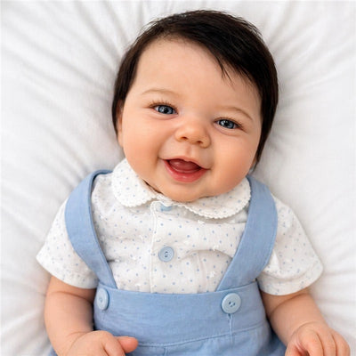 Reborn Baby Doll - White Vinyl & Fabric Torso, Vivian Image 1