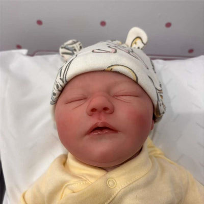 Macrobaby Reborn Baby Dolls - V Baby Brooklyn(Light Brown Painted Hair/Closed Eyes) Image 1