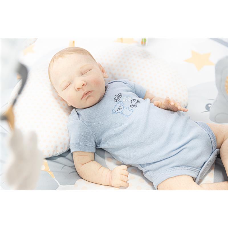 Macrobaby Reborn Baby Dolls - Vinyl White Baby Joseph(Blonde Painted Hair/Closed Eyes) Image 9