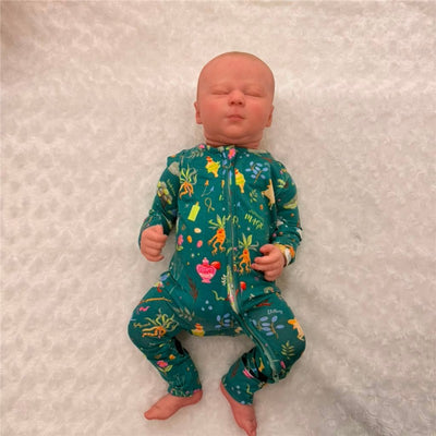 Macrobaby Reborn Doll 24 - White Vinyl, Painted Hair, Closed Eyes - (Kimberly) Image 1