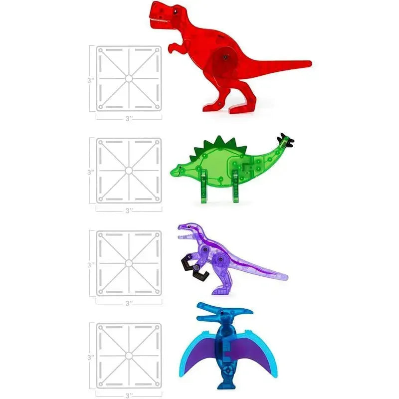 Magnatiles - Dino World 40-Piece Magnetic Construction Set Image 2