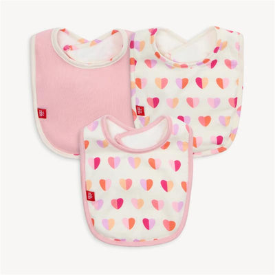 Magnetic Me - 3Pk Pink Xoxo Modal Bib One Size Image 1