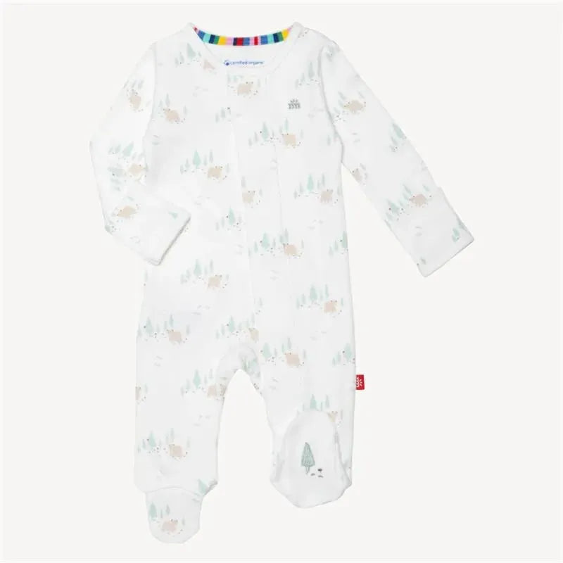 Magnetic Me - Babe In The Woods Organic Cotton Footie Image 1