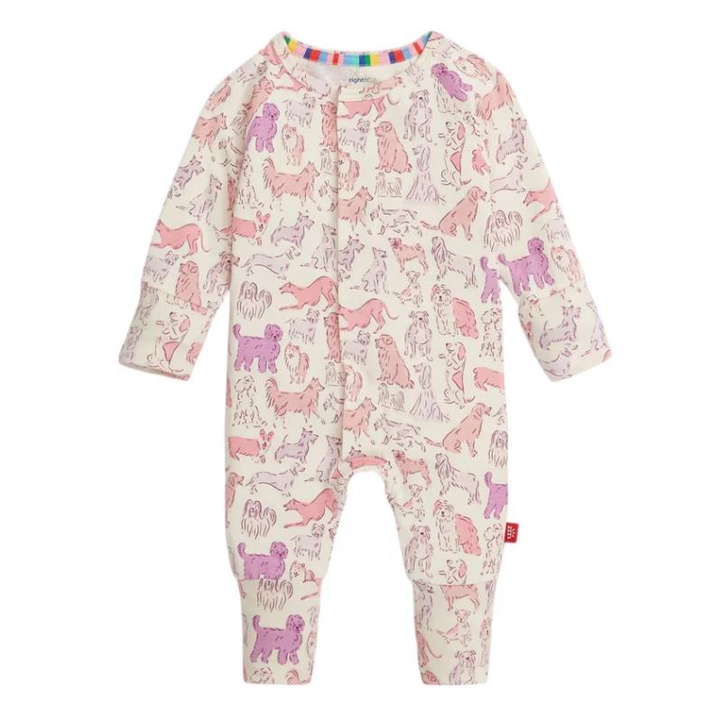 Magnetic Me - Baby Pink It's A Paw-Ty Convertible Coverall Image 1