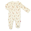 Magnetic Me - Cream Jolie Giraffe Organic Cotton Footie Image 1