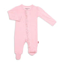 Magnetic Me - Pink Dogwood Modal Magnetic Baby Organic Footie Image 1