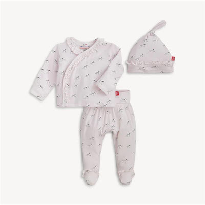 Magnetic Me - Pink Savannah Plains Modal Kimono With Ruffle Image 1