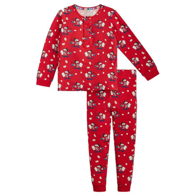 Magnetic Me - Red Cocoa Club Right Fit Classic Long Sleeve Pajamas Image 1