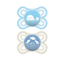 MAM 2-Pack 0-6M Perfect Pacifier - Blue Image 1