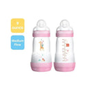 MAM 2-Pack Anti-Colic 9Oz Bottles 0+ Months - Girl Image 3