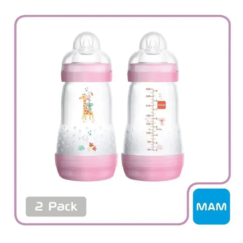 MAM 2-Pack Anti-Colic 9Oz Bottles 0+ Months - Girl Image 5