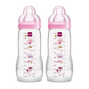 Mam - 2Pk Baby Bottles Anti-Colic 11Oz (Colors May Vary) Image 2