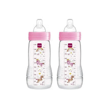 Mam 2-Pack Baby Bottles 11Oz - Pink Image 2