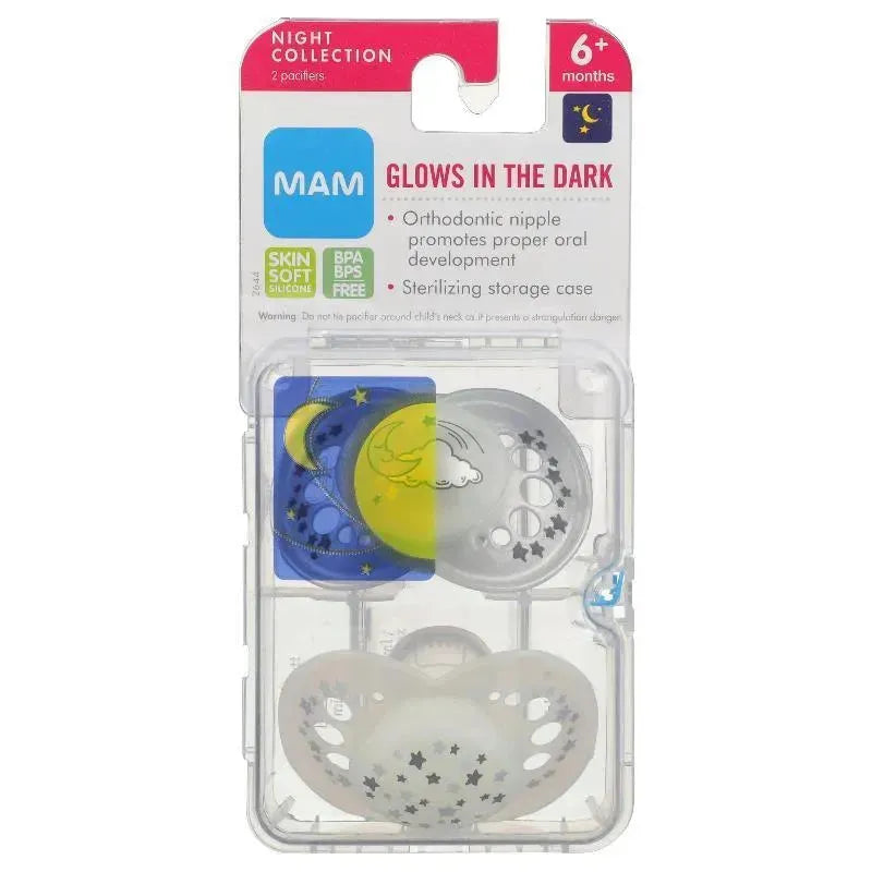 MAM 2-Pack Night Pacifier 6+ M - Unisex Image 3