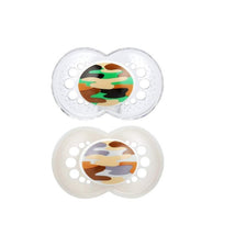 Mam 2-Pack Orthodontic Camo Silicone Pacifier 16+ Months - Colors May Vary Image 3