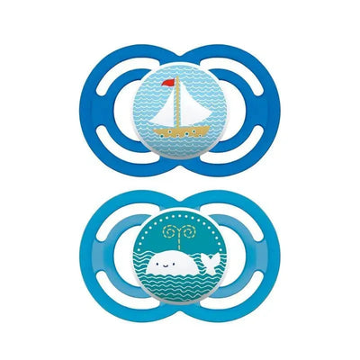 MAM 2-Pack Perfect Pacifier 6M+ - Blue Image 1