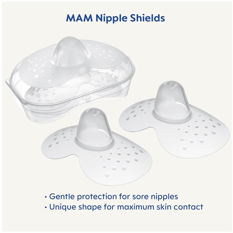 Mam - 2Pk Breastfeeding Nipple Shields, 23mm Image 3