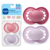 MAM 2Pk Original Matte Baby Pacifiers 6/16M Image 1