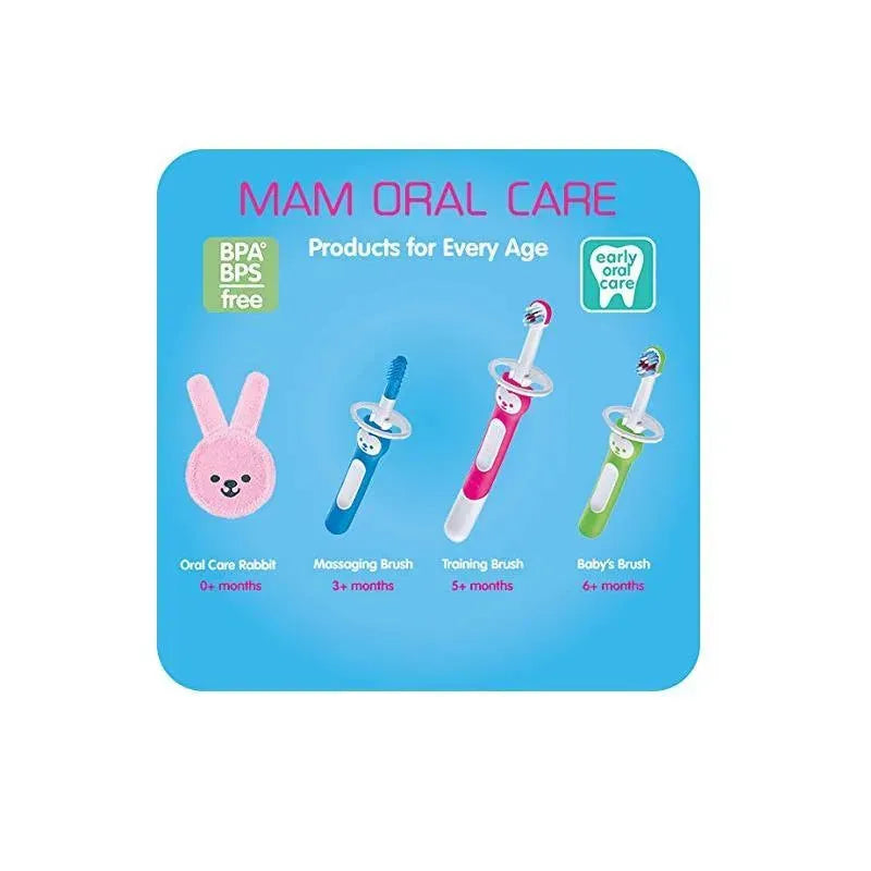 MAM 3+ Months Massaging Baby Toothbrush, Gum Cleaner and Massager - Pink Image 13