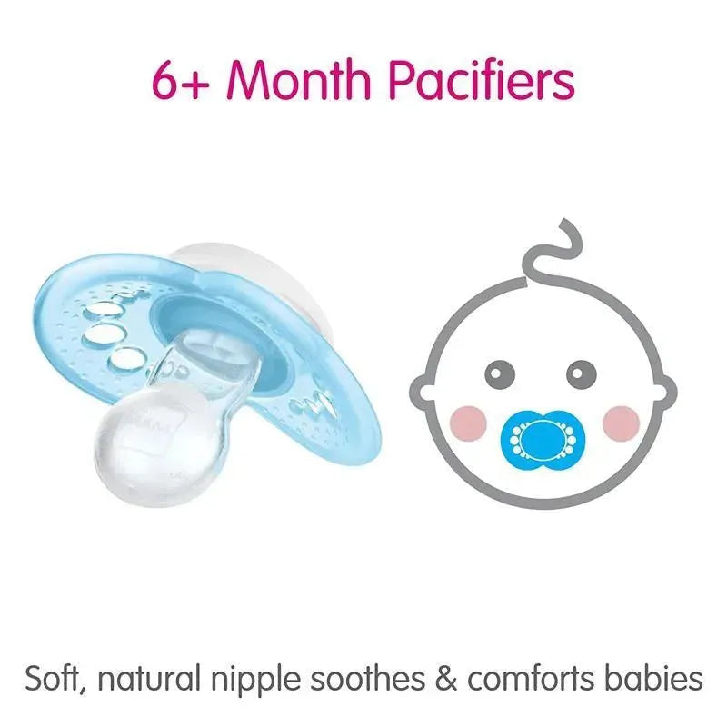 Mam - 3Pk Boy Night & Day Pacifiers, 6M Image 5