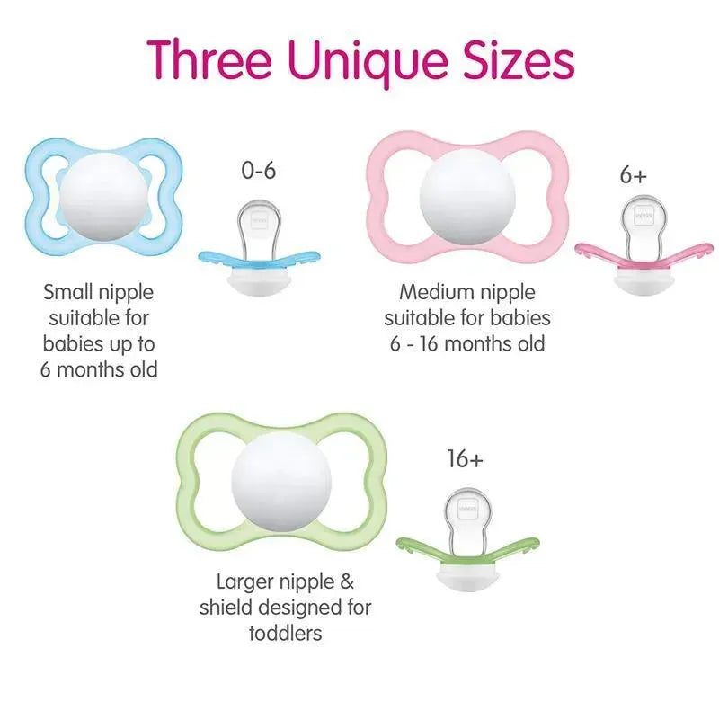 Mam - 3Pk Girl Air Night & Day Pacifiers, 16M+ Image 17