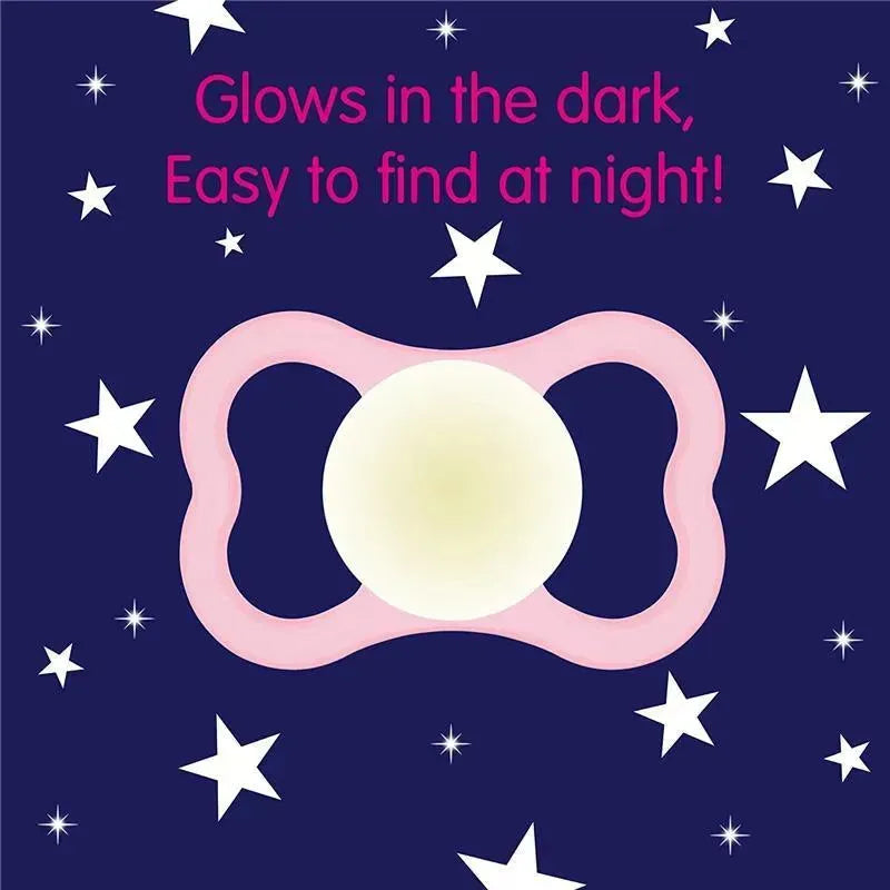 Mam - 3Pk Girl Air Night & Day Pacifiers, 16M+ Image 19