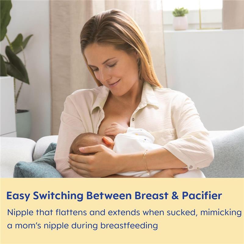 Mam - 2Pk Air Matte Pacifiers for Sensitive Skin Girl, 6/16M Image 2