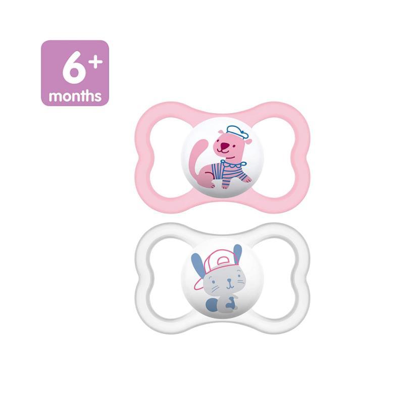 MAM Air Orthodontic Pacifier, Girl, 6+ Months, 2-Count Image 3