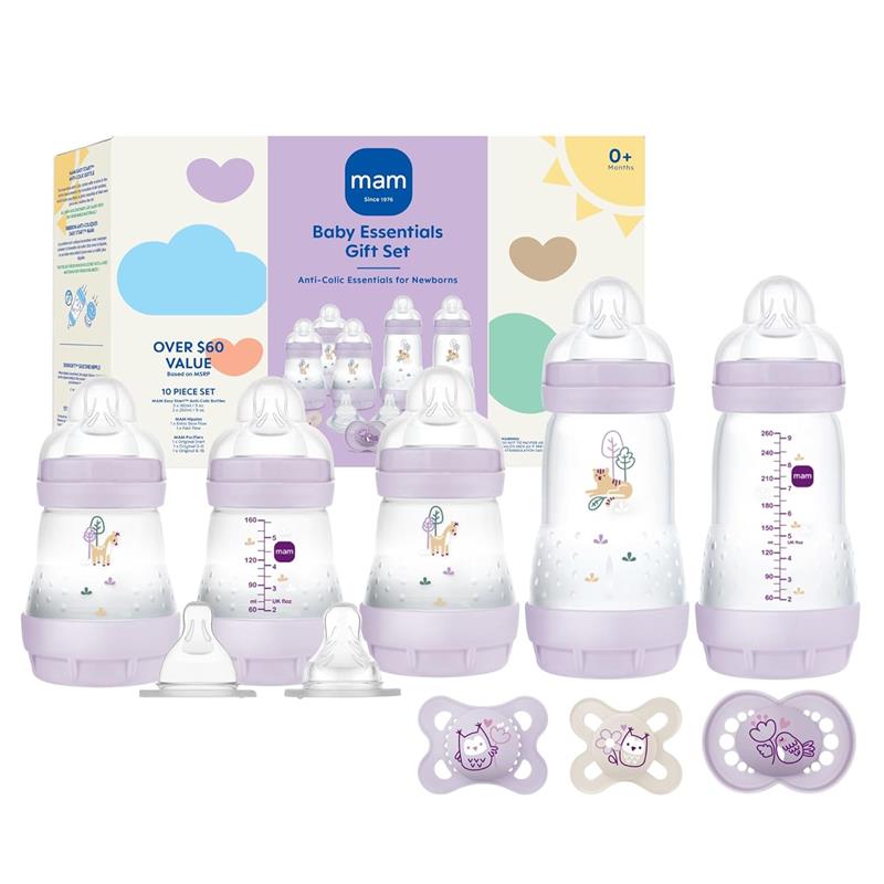 Mam - Matte Baby Essentials Set 5 Oz. & 9 Oz, Girl Image 1