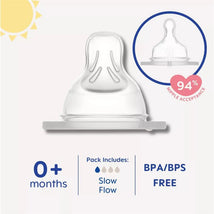 Mam - 2Pk Bottle Nipples, Level 1 Slow Flow Nipple, 0M+ Image 2