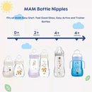 Mam - 2Pk Bottle Nipples, Level 1 Slow Flow Nipple, 0M+ Image 5