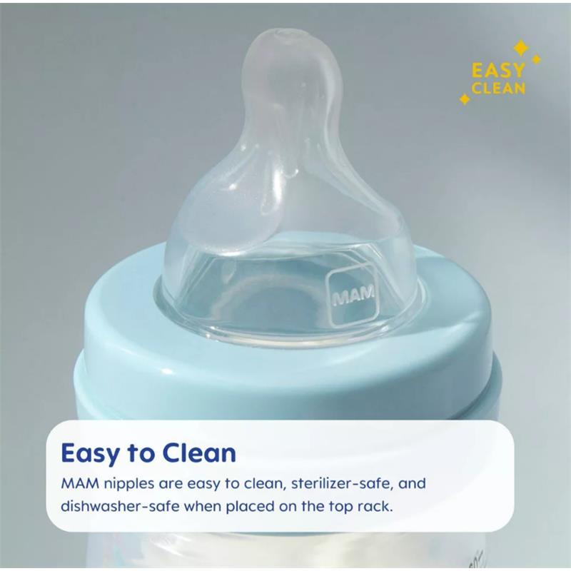Mam - 2Pk Bottle Nipples, Level 1 Slow Flow Nipple, 0M+ Image 6