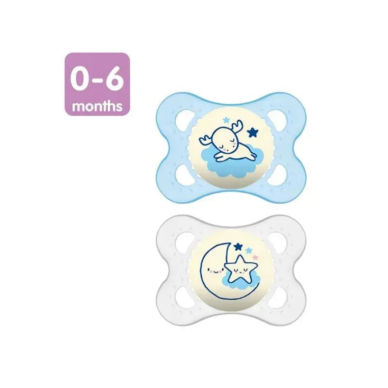 Mam Boys' Night Pacifiers, 0-6M Image 2