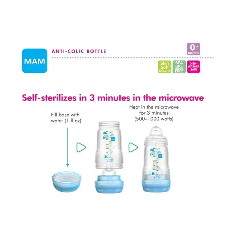 Mam Feed & Soothe Bottle Gift Set, Assorted Girl Colors - 6pc Image 8