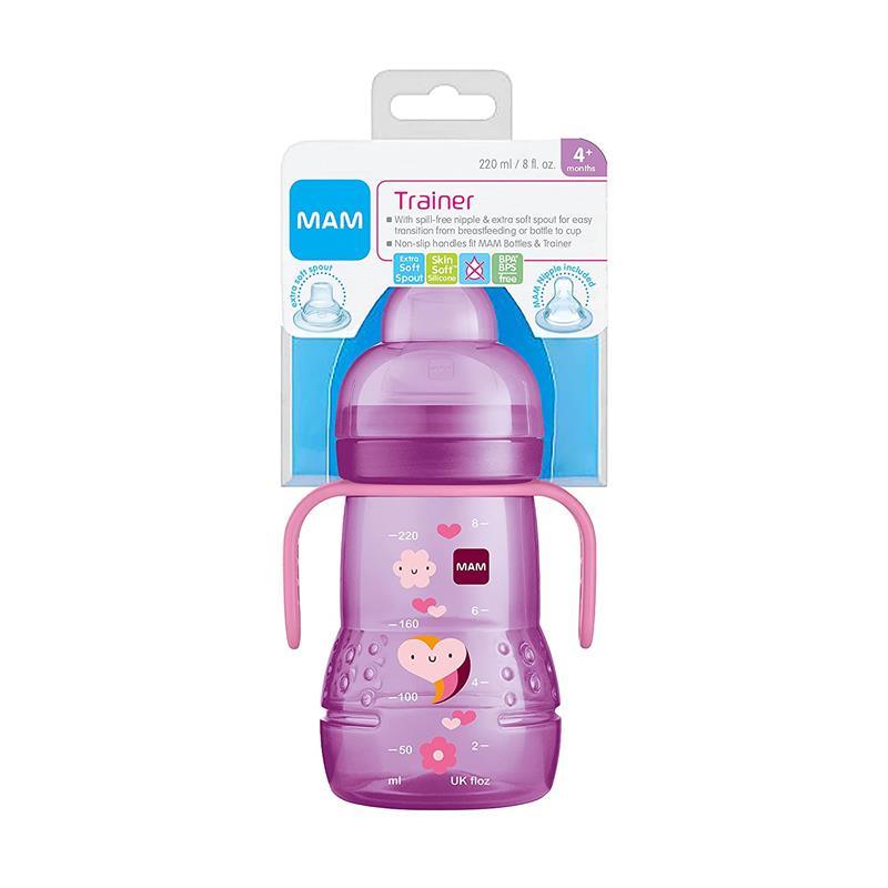 Mam - Girl Trainer Cup 8Oz, Pink, 4M+ Image 5