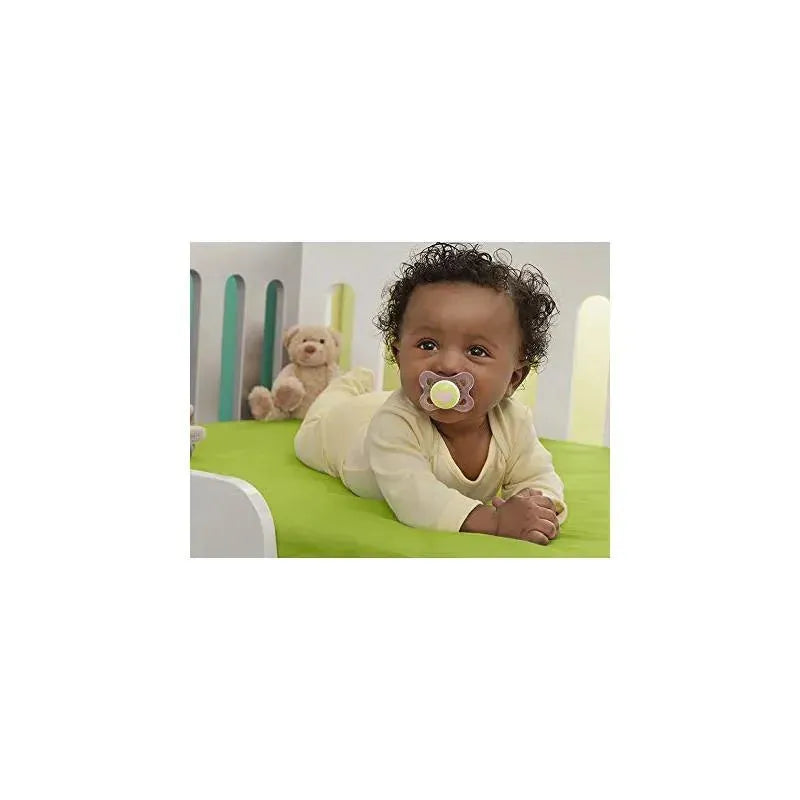 Mam Girls' Clear Pacifiers, 0-6M Image 4