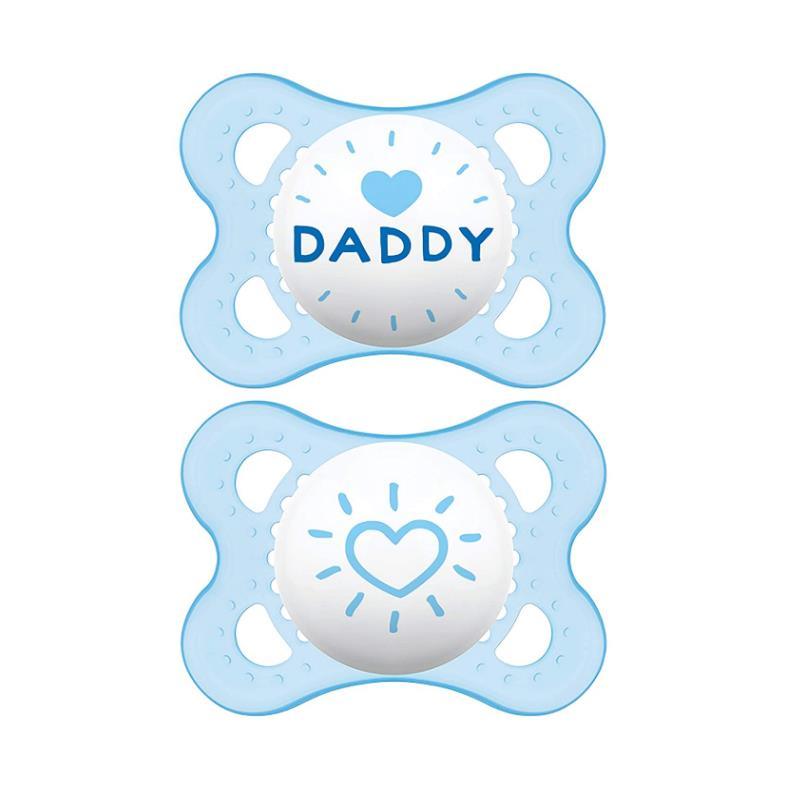 Mam Love & Affection Pacifier 2Ct - Daddy 0 - 6 M Boy Image 1