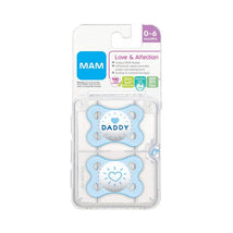 Mam Love & Affection Pacifier 2Ct - Daddy 0 - 6 M Boy Image 2