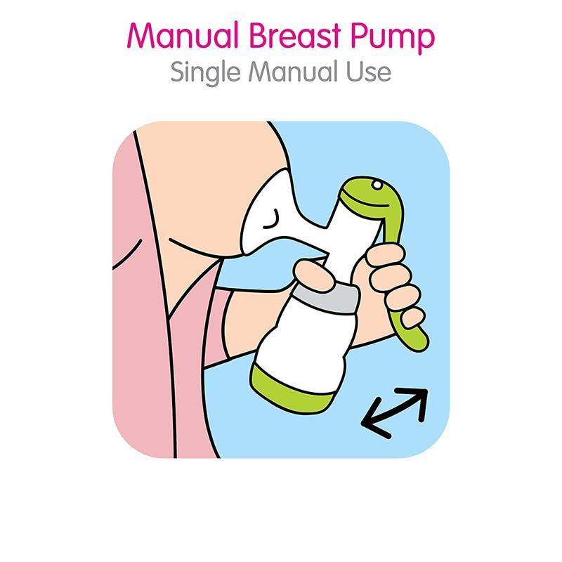 Mam Manual Breast Pump, Portable Breast Pump With Easy Start Anti-Colic Baby Bottle, Includes 2 Bottle Nipples, Unisex Image 13