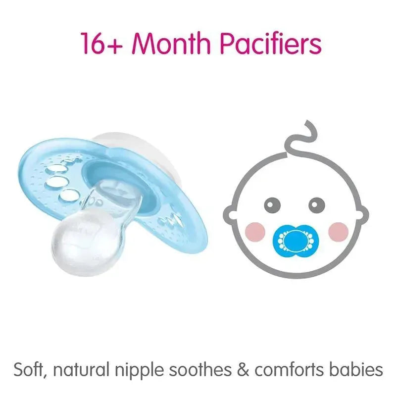 Mam - Matte Non- Deco Pacifier 16+ Months, Girl Image 4