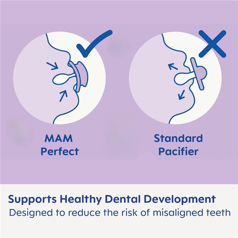 MAM Mini Air Mam Sensitive Skin Pacifier & Sterilizing Case,2pk Image 6