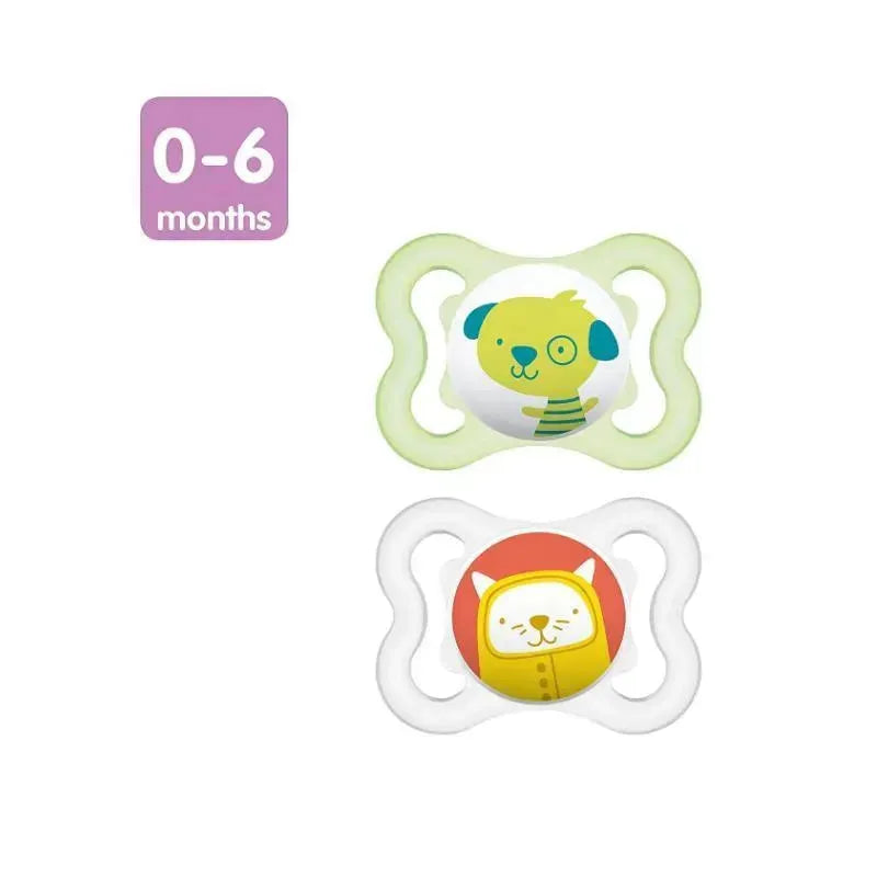 Mam Mini Air Pacifier 0-6M, 2-Pack, Green Image 2