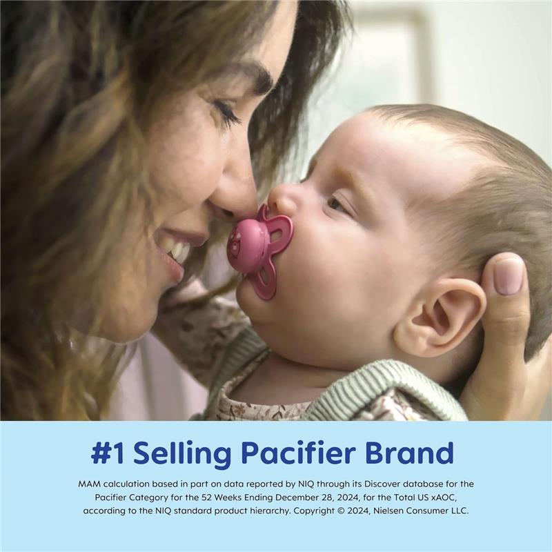 Mam - 2Pk Original Start Matte Baby Pacifiers, 0/3M Image 7
