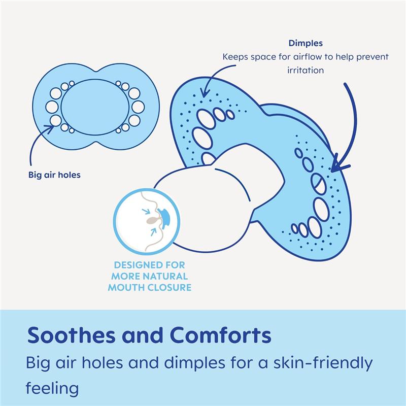 Mam - 2Pk Original Matte Baby Pacifier Boy, 6/16M Image 4