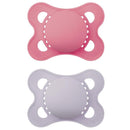 Mam - 2Pk Original Matte Baby Pacifiers Girl, 0/6M Image 1