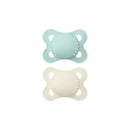 MaM Original Matte Baby Pacifier 2 Pack Green & Beige 0-6 Months Image 1