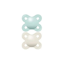 MaM Original Matte Baby Pacifier 2 Pack Green & Beige 0-3M Image 1